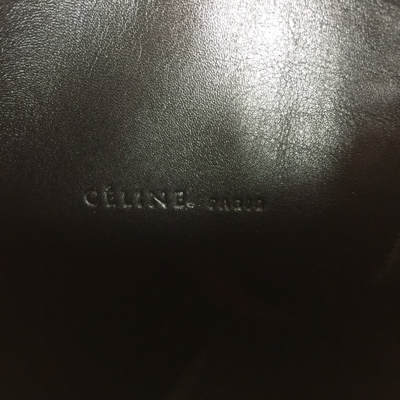 Céline Black Leather and Suede Wedge Boots Size 36 - Picture 5 of 6