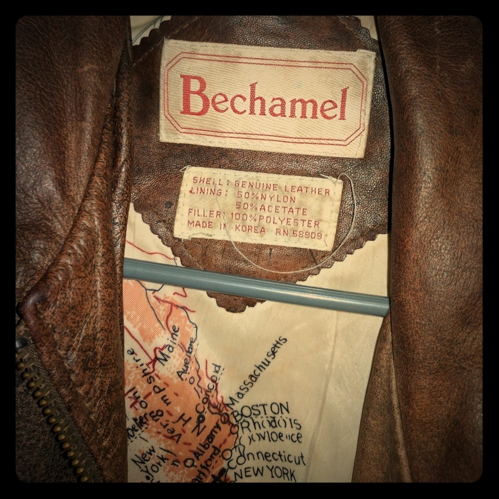Leather Bechamel jacket