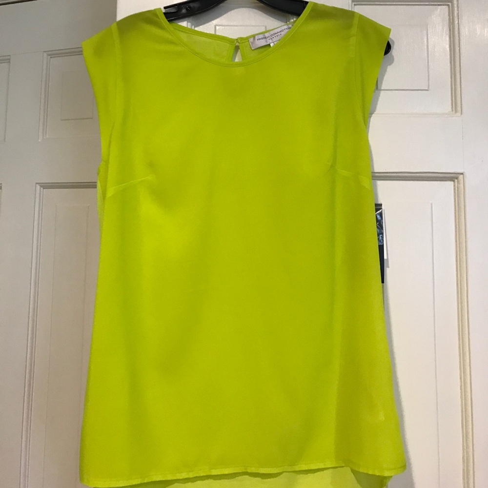 NWT French Connection chartreuse tank