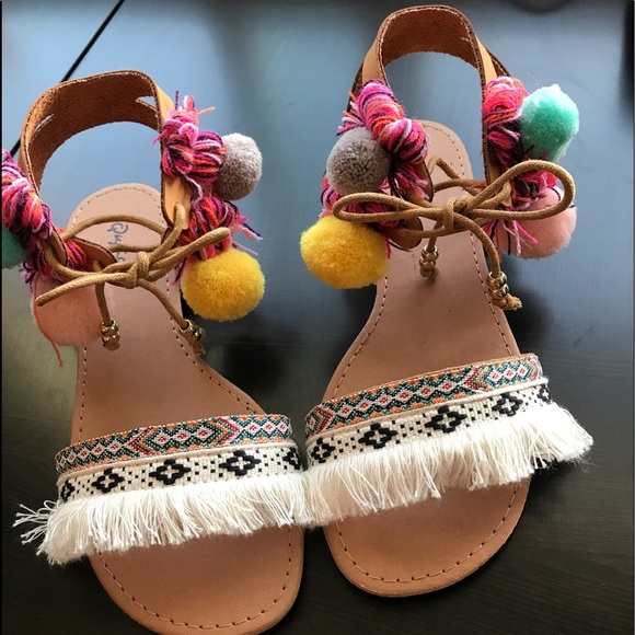 Tassel Pom Pom sandals - Picture 2 of 7