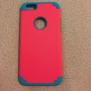 Blue and Pink Iphone 6 phone case