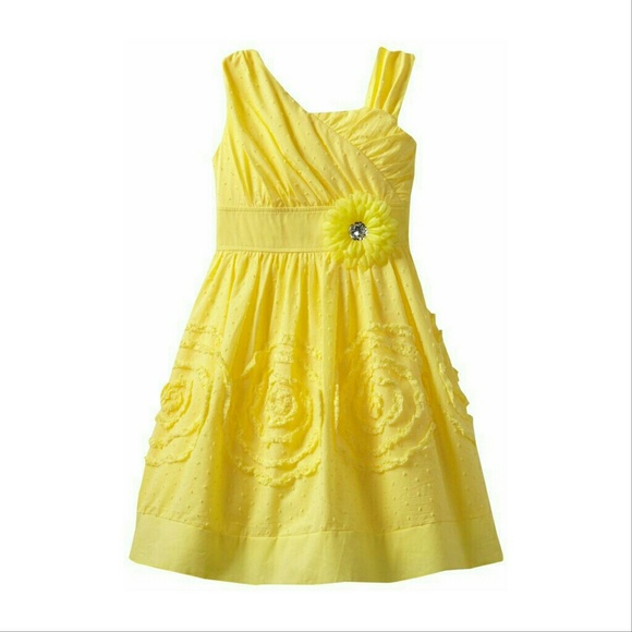 Other - Girls Yellow like new Summer casual dress sz 8