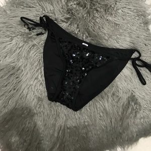 black sequin bottoms