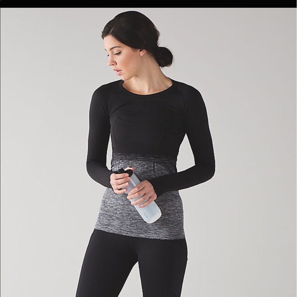 Lululemon swiftly tech crew shirt 2 wht/blk