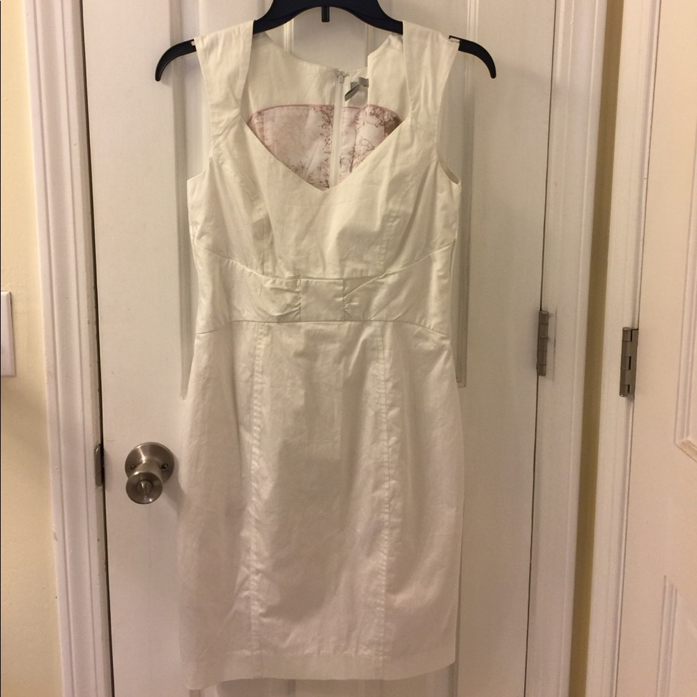 H&M White Dress Sz 6 NWOT