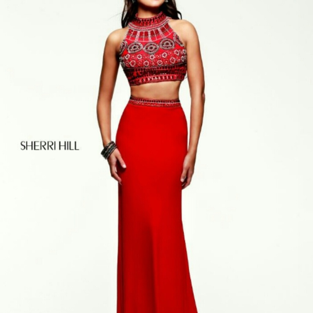 Two piece prom dress