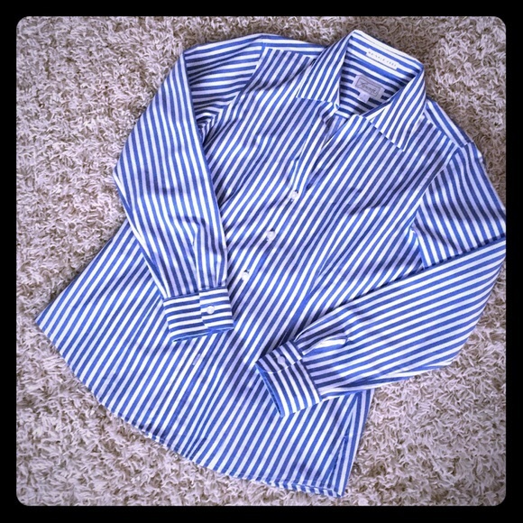 Foxcroft Striped Button down - Picture 2 of 6