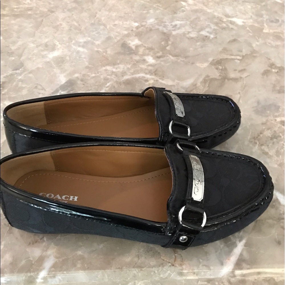 ✖️SOLD✖️- Authentic Black Coach Loafers sz 7.5 - Picture 4 of 7