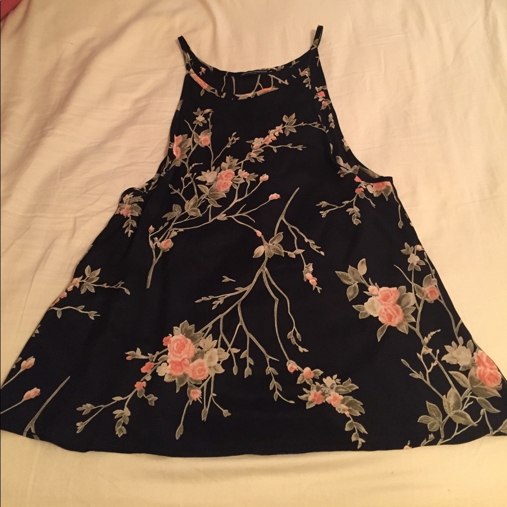 Printed Brandy Melville Black Dress