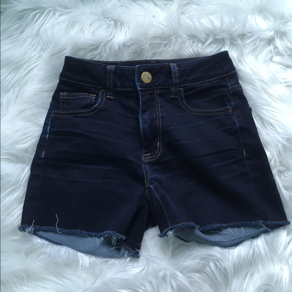 AEO American Eagle high rise shortie shorts