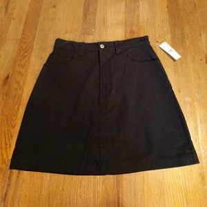 BRAND NEW Black Denim Skirt