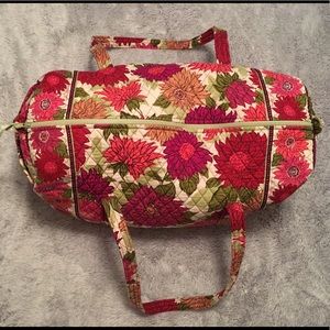 Vera Bradley Large Duffel Travel Bag Hello Dahlia!