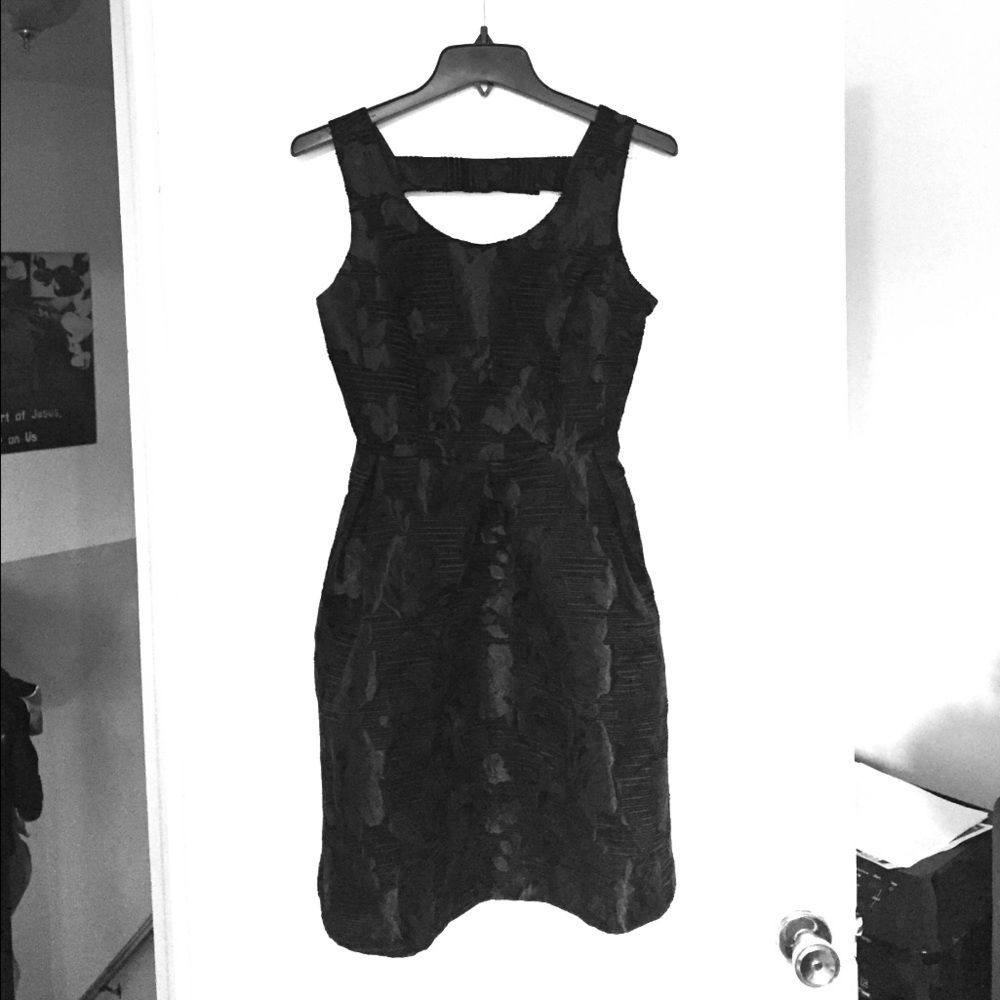 A-Line black dress with a 50's flare