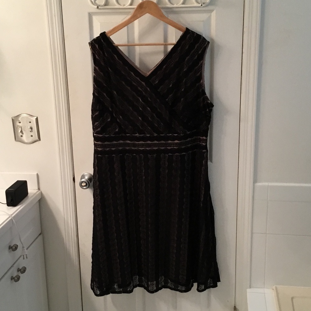 Black and Sheer Size 20 Dress.