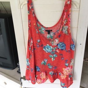 AEO floral tank