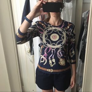 J. McLaughlin jersey Catalina 3/4 sleeve shirt