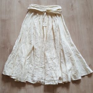 New Black Crane linen skirt from Steven Alan