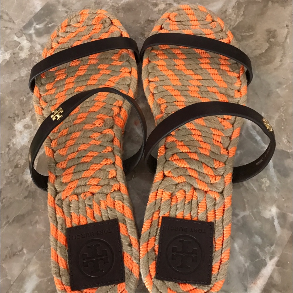 Authentic Tory Burch- Two Band Flat Espradille