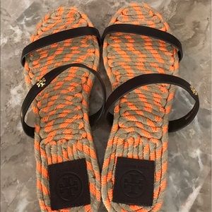 Authentic Tory Burch- Two Band Flat Espradille