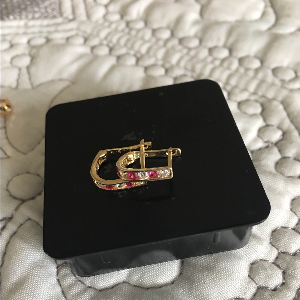 14k solid gold earrings