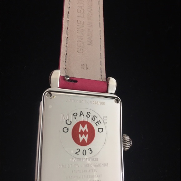 Michele Deco Pink Zebra Limited Ed. Watch - Picture 6 of 10