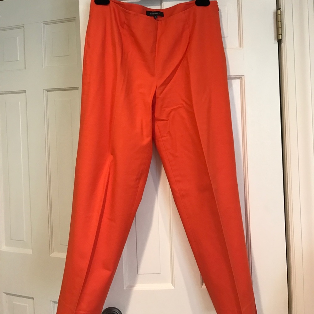 Lafayette 148 orange ankle length pants