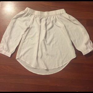 Off the shoulder shirt