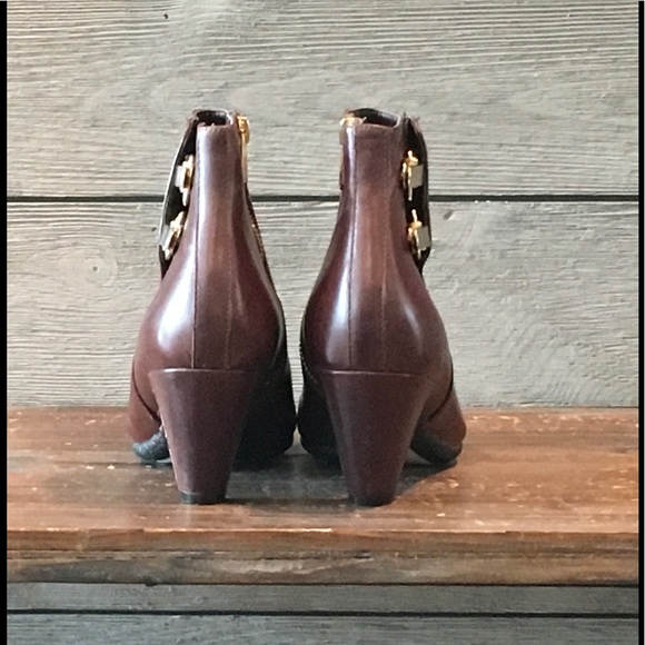 Sam Edelman Marmont Dark Brown Ankle Boots Size 8 - Picture 4 of 5