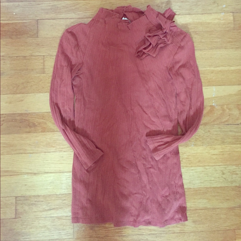 Anthropologie Rust 3/4 Sleeve Top