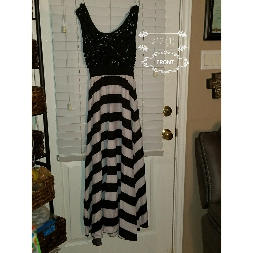 Black & Cream Dress