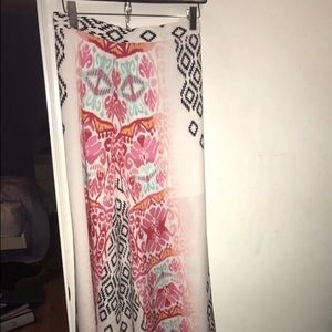 BEBE long high wasted skirt.