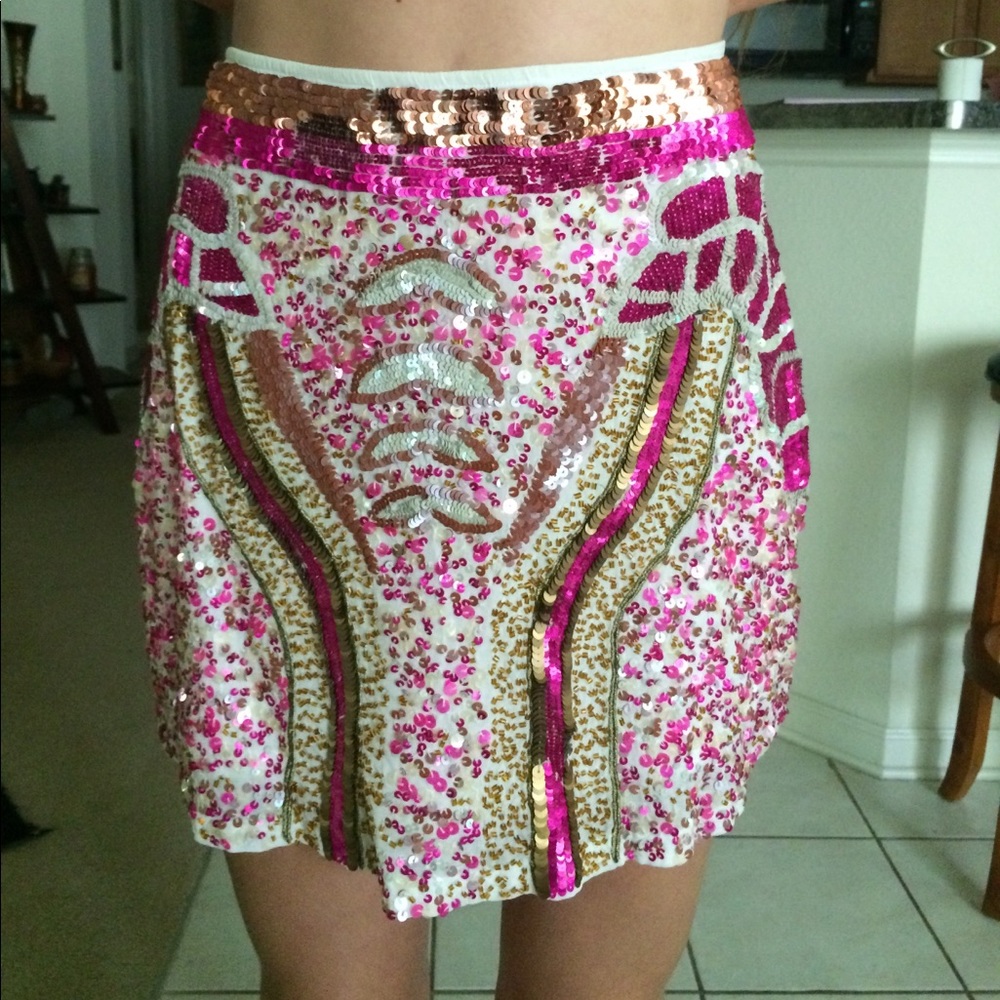 Sequins mini skirt