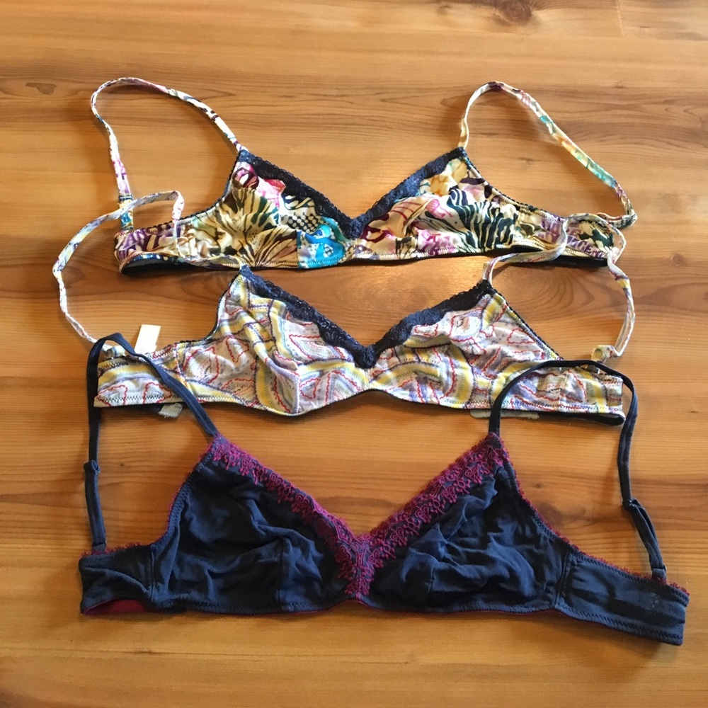 Set of 3 Lucky Intimates bralettes