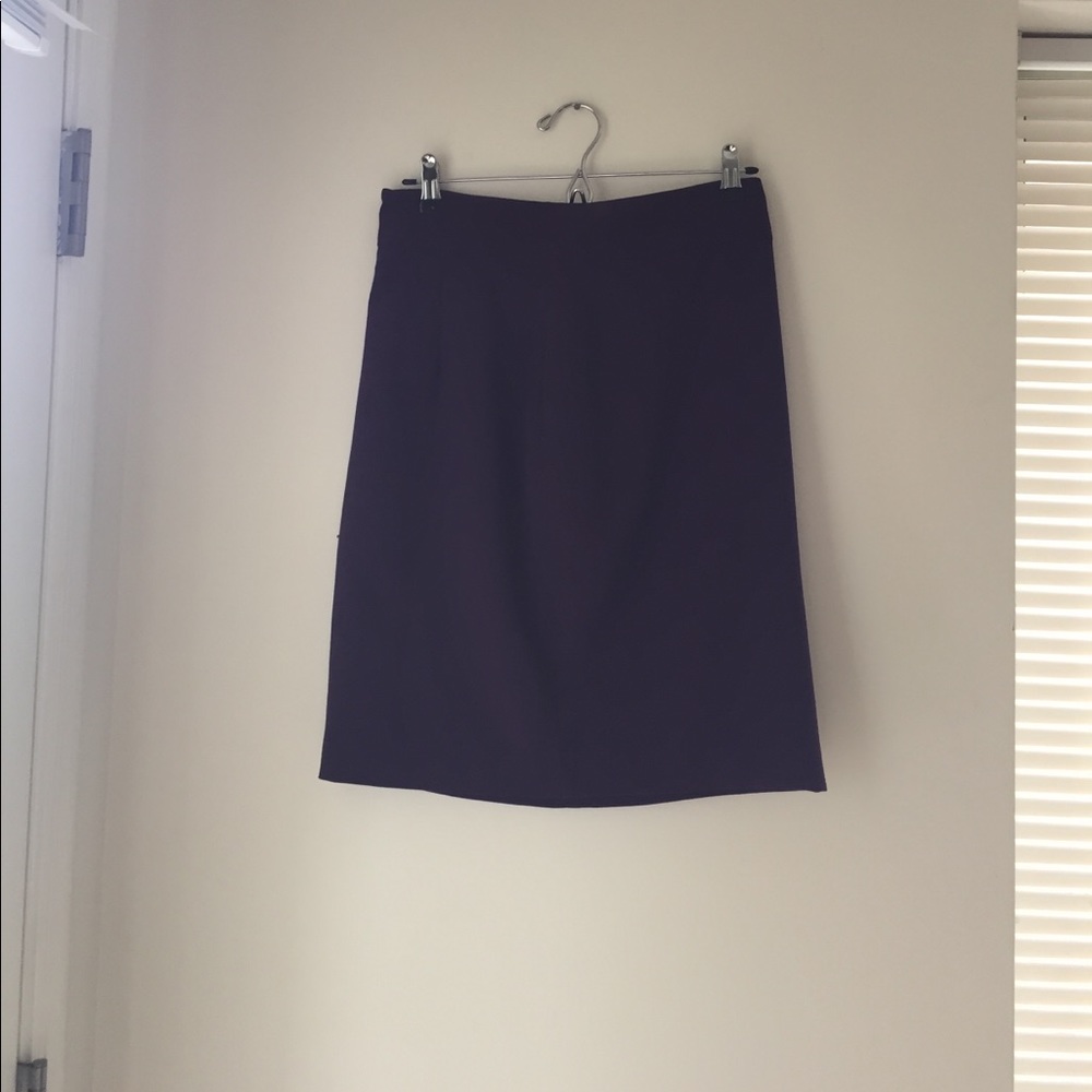 Purple pencil skirt