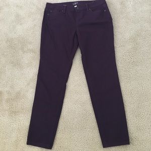 Skinny jeans--Plum color