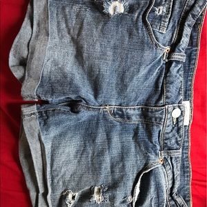 Denim shorts