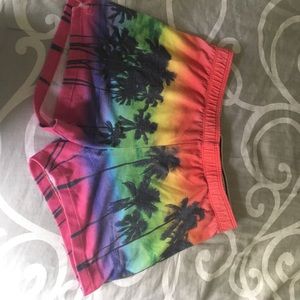 NWOT Ombré Palm Tree Justice Short