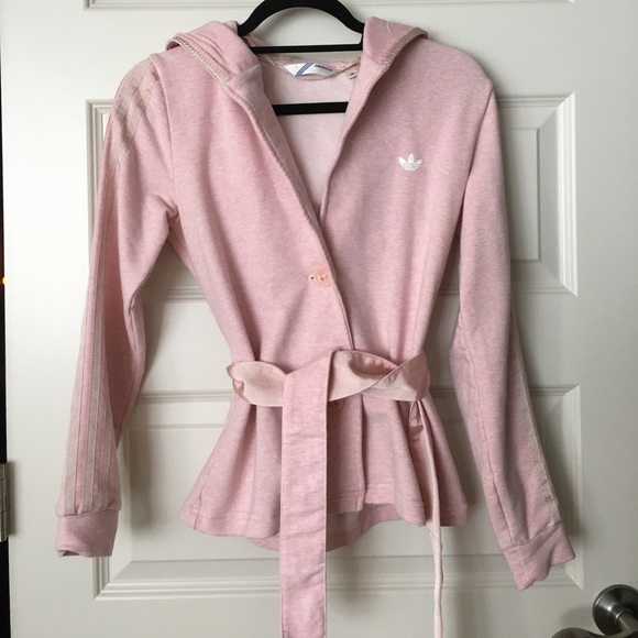 Adidas Tops - Adidas pastel pink jacket hooded