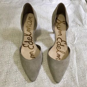 Grey Suede Sam Edelman pumps size 7.5