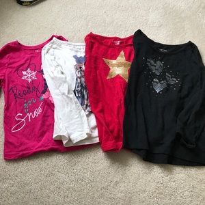 Set of four long sleeve shirts