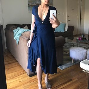 🦋 CLEOBELLA NAVY WRAP DRESSS