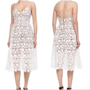 Self-Portrait AZAELEA WHITE LACE S/L Dress (NEW)