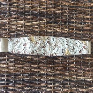 Beautiful EUC Anthropologie Calf Hair Cutout Belt