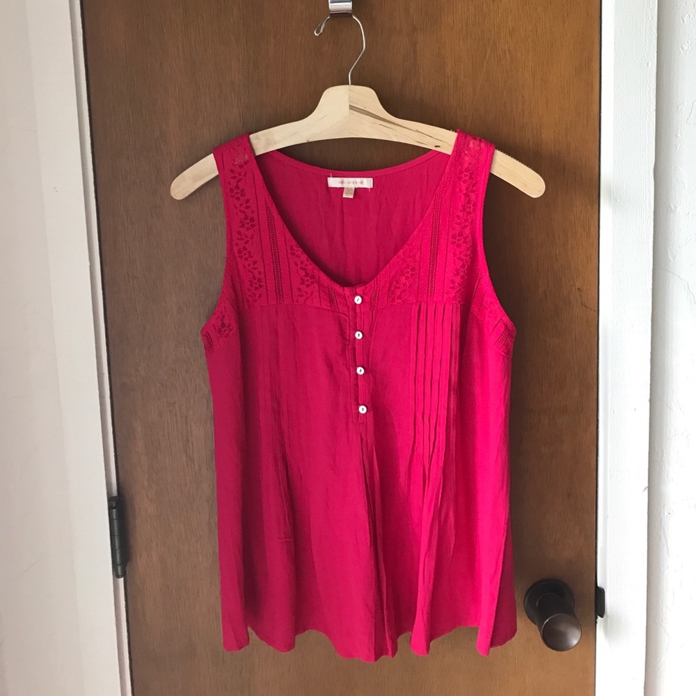 Pink lace blouse NWOT