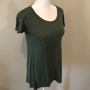 Mossimo XS army green with metal detail