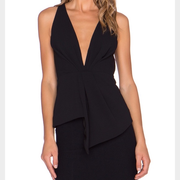 deep neckline top