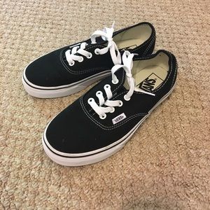 Vans Authentic black Sz 6.5✨🙂Worn only once..!
