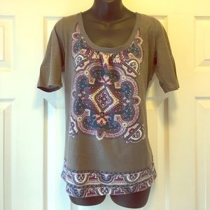 🎉SALE🎉 Akemi + Kin for Anthro Gray Bowknot Top