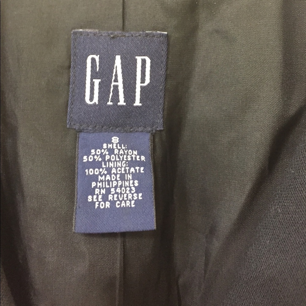 Long Black Fully Lined Jacket From Gap - image 3