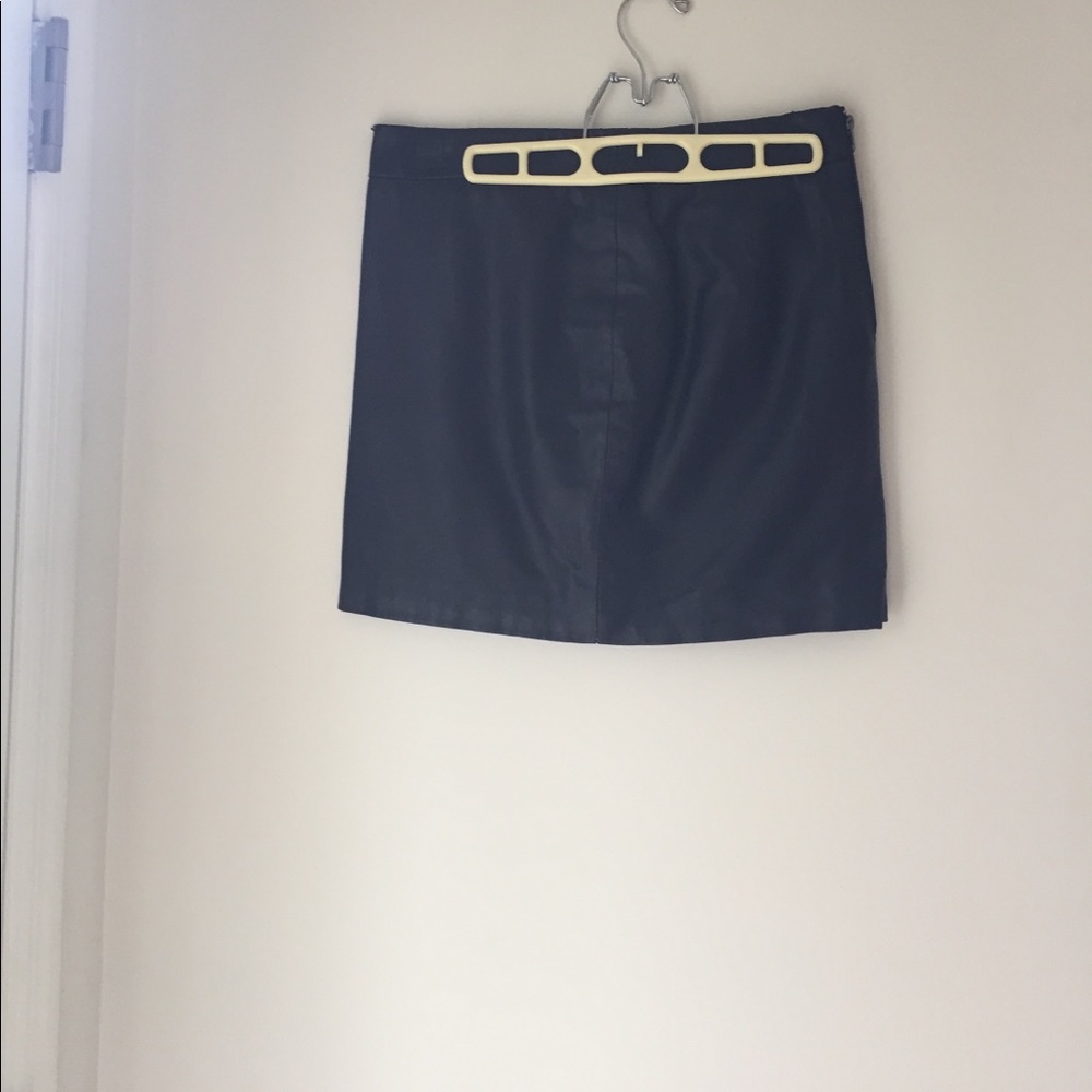 Pleather black skirt